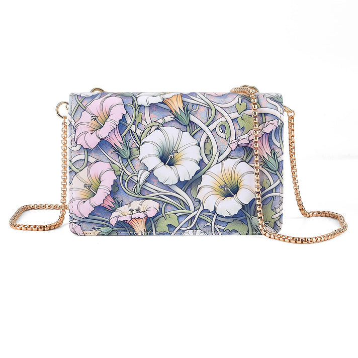 Designer-Inspired RFID-Protected Lemon Print Shoulder Bag with a Chain Strap - Blue 8480562 1