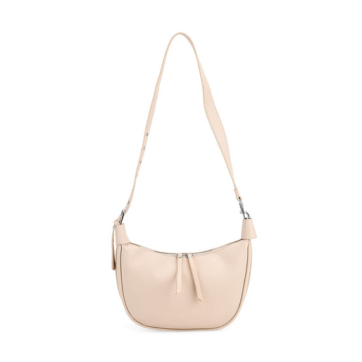 Casual Crescent Shoulder Bag - Cream