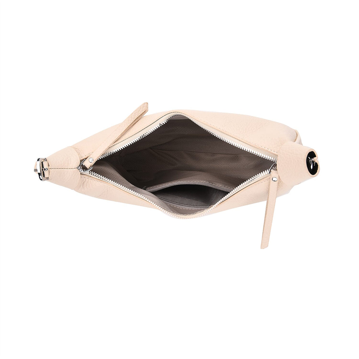 Casual Crescent Shoulder Bag - Cream V32489429 7