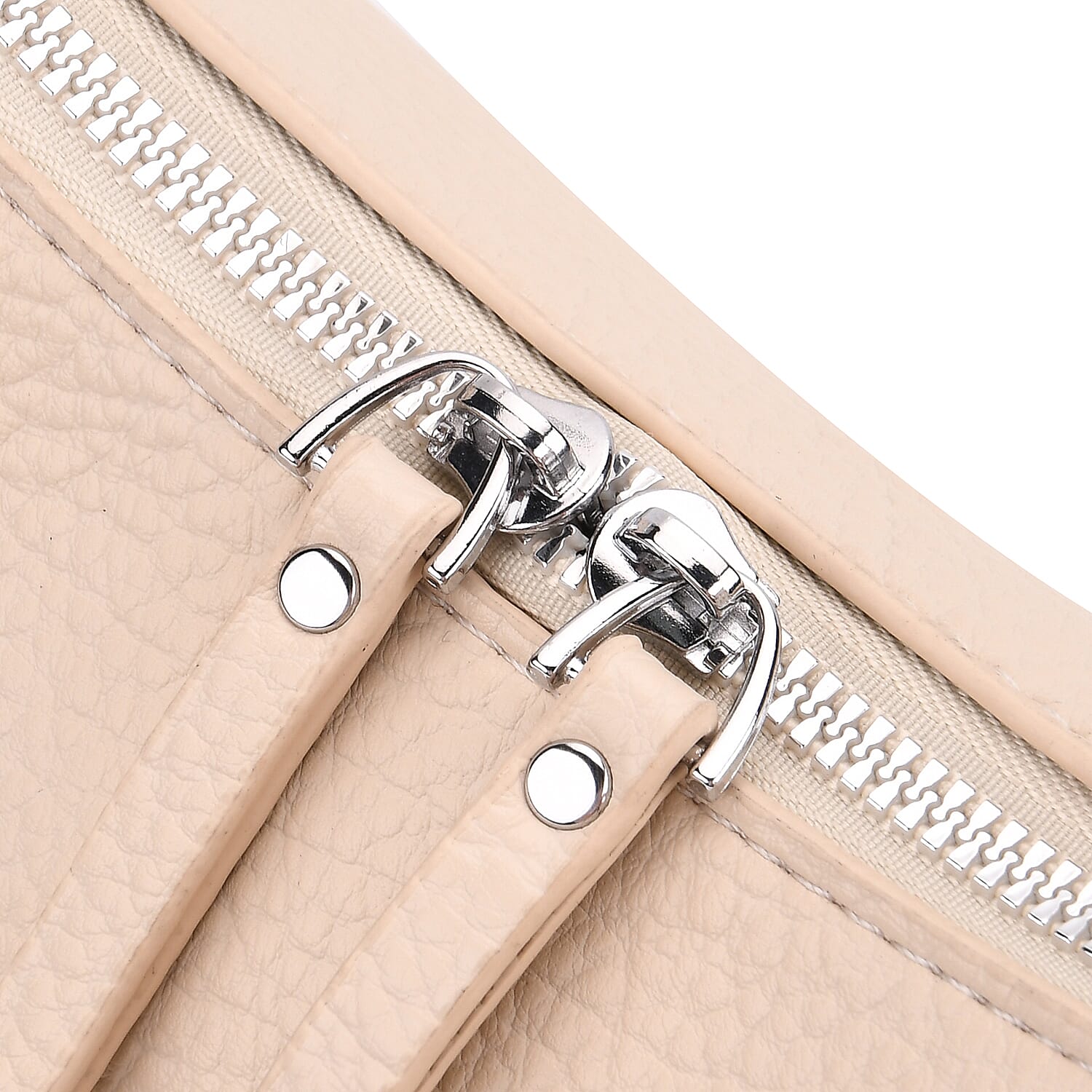 Casual Crescent Shoulder Bag - Cream V32489429 8