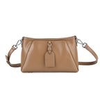 Limited Edition Designer Inspired - Premium Leather Shoulder Bag with Dual Interchangeable Straps - Khaki