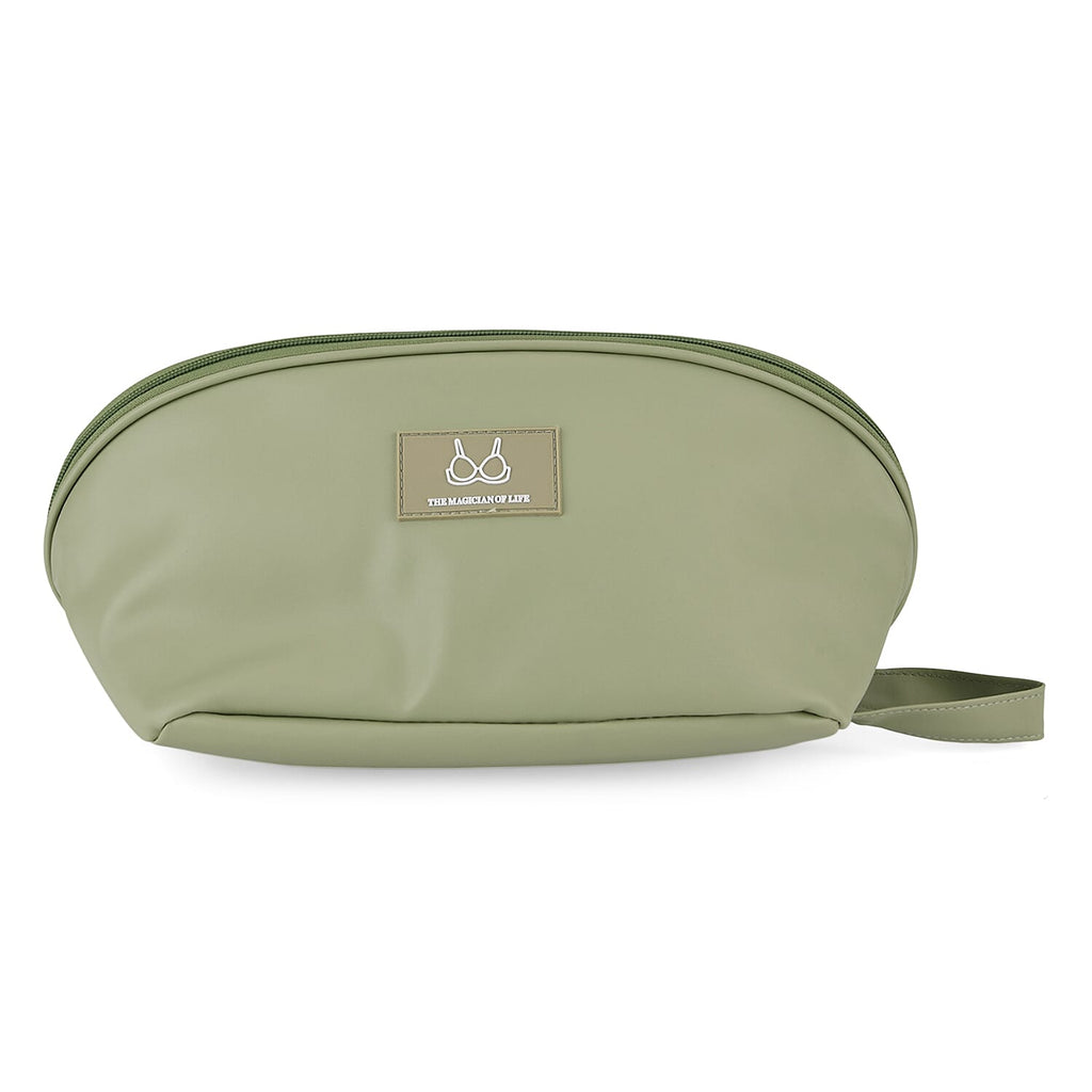 Lingerie Organiser & Vanity Storage Bag - Light Green