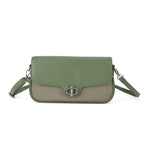 Designer Inspired - Convertible Dual-Strap Convertible Baguette Crossbody & Shoulder Bag - Basil Green