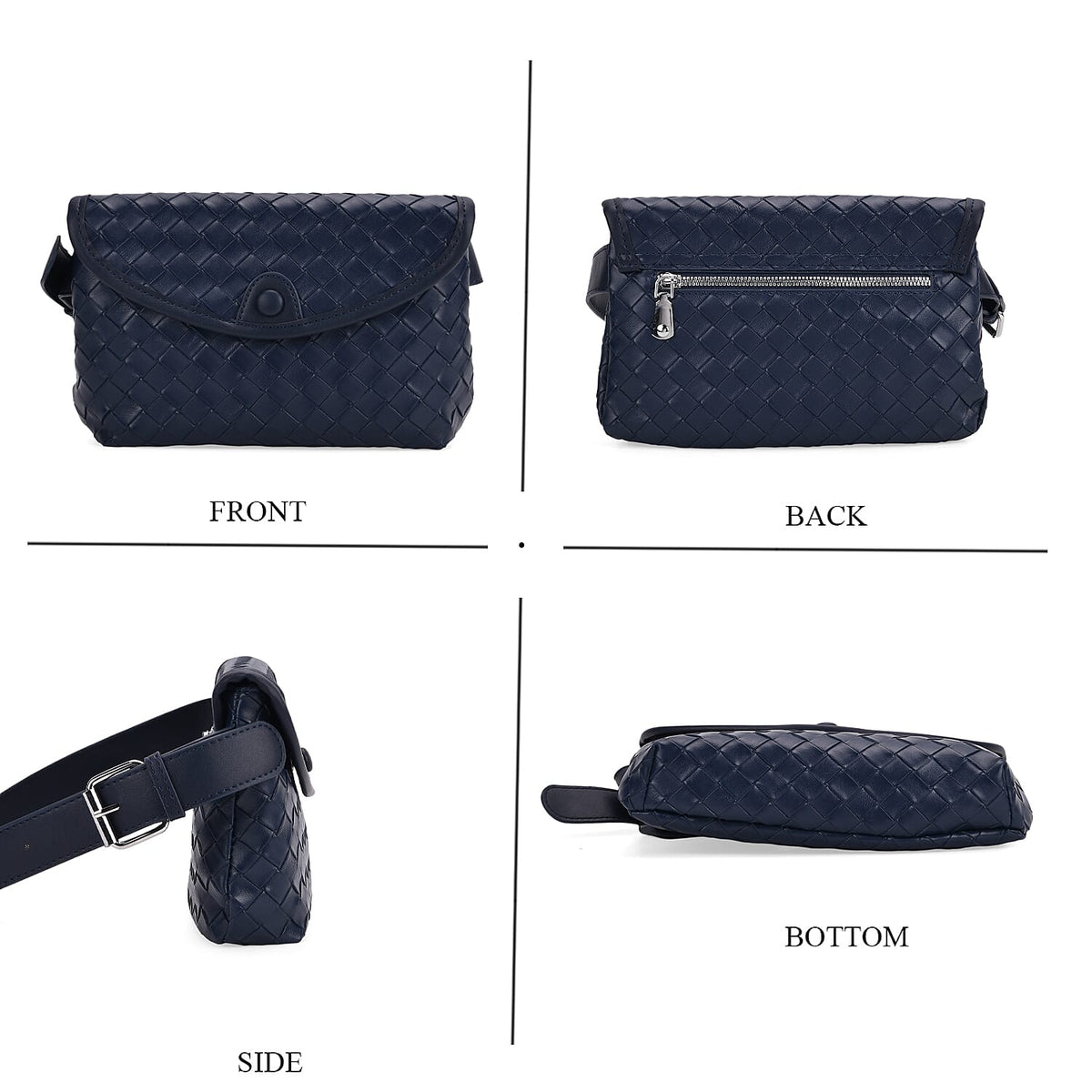 Textured Crossbody Handbag with Adjustable Strap V32700275 4