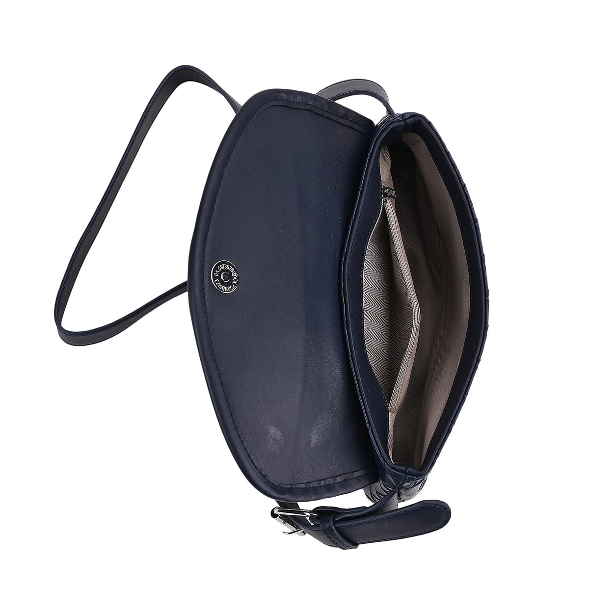 Textured Crossbody Handbag with Adjustable Strap V32700275 5