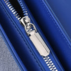 Designer Inspired - Convertible Dual-Strap Convertible Baguette Crossbody & Shoulder Bag - Navy Blue