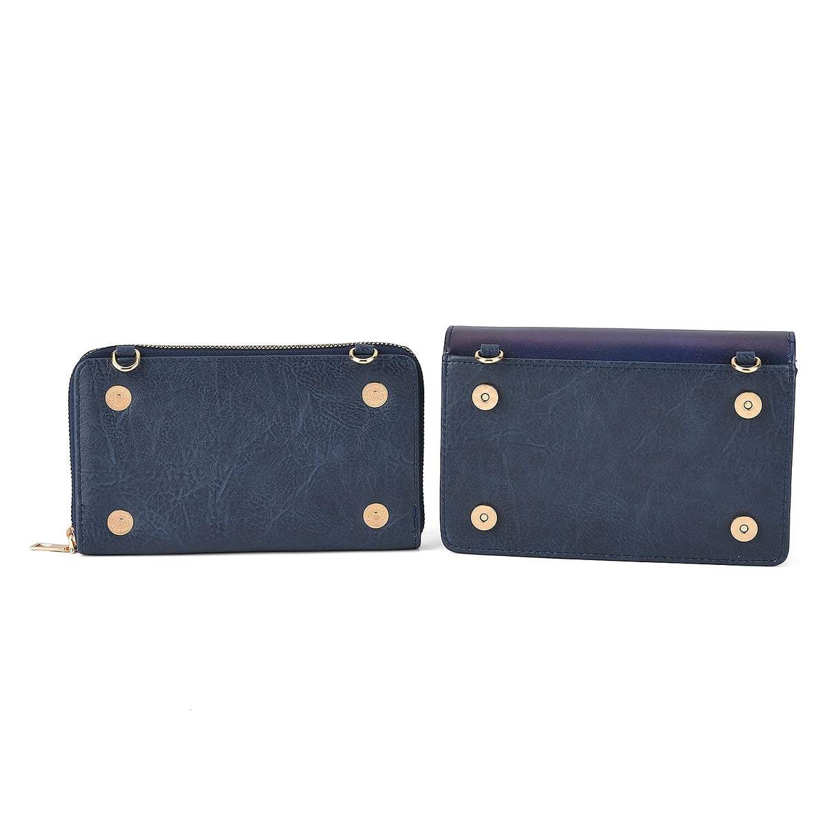 Designer-Inspired RFID-Protected Flower &amp; Fish Print Shoulder Bag  with a Magnetic Detachable Wallet - Chain Strap included - Koi &amp; Lotus V32514736 7