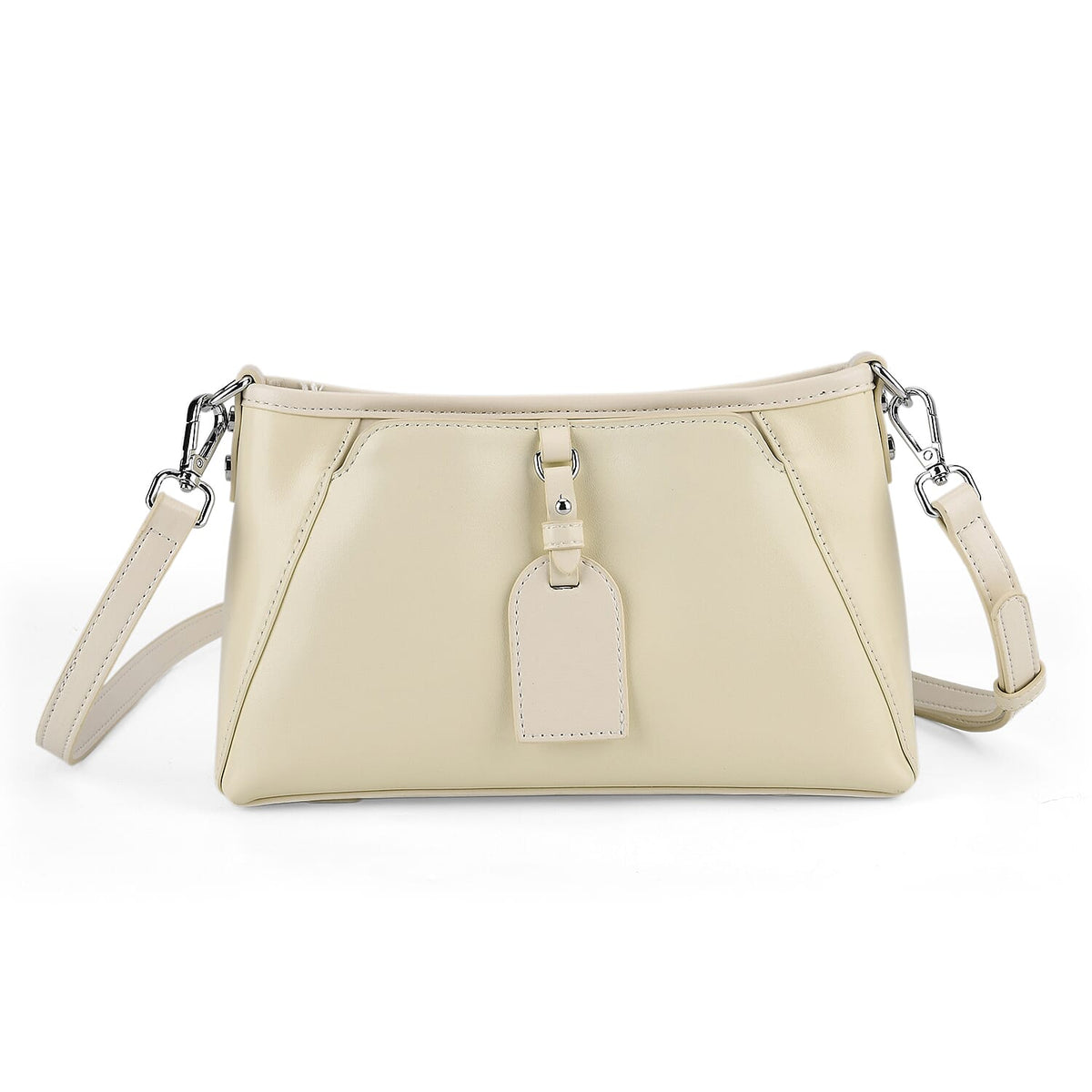 Limited Edition Designer Inspired - Premium Leather Shoulder Bag with Dual Interchangeable Straps - Off White V32525399 0