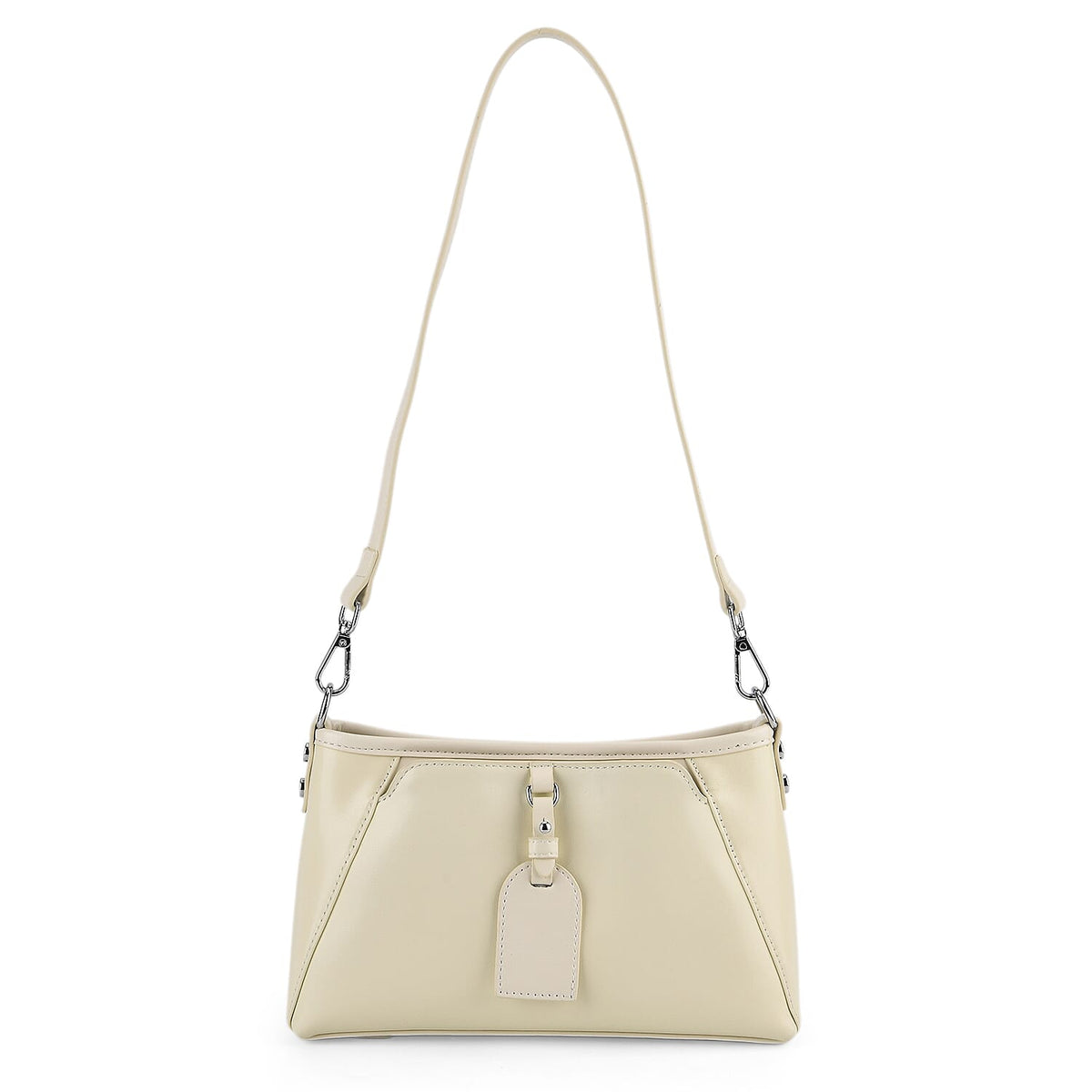 Limited Edition Designer Inspired - Premium Leather Shoulder Bag with Dual Interchangeable Straps - Off White V32525399 6