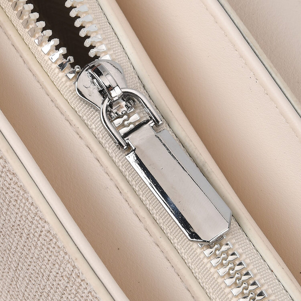 Designer Inspired - Convertible Dual-Strap Convertible Baguette Crossbody & Shoulder Bag - Off White