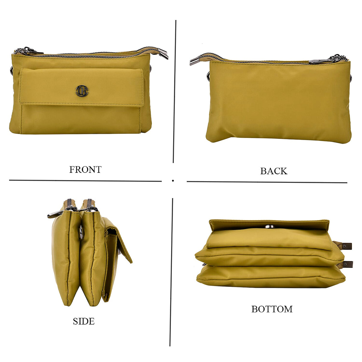 Versatile Water Proof Sling Crossbody Bag with Adjustable Strap - Olive 8036950 4