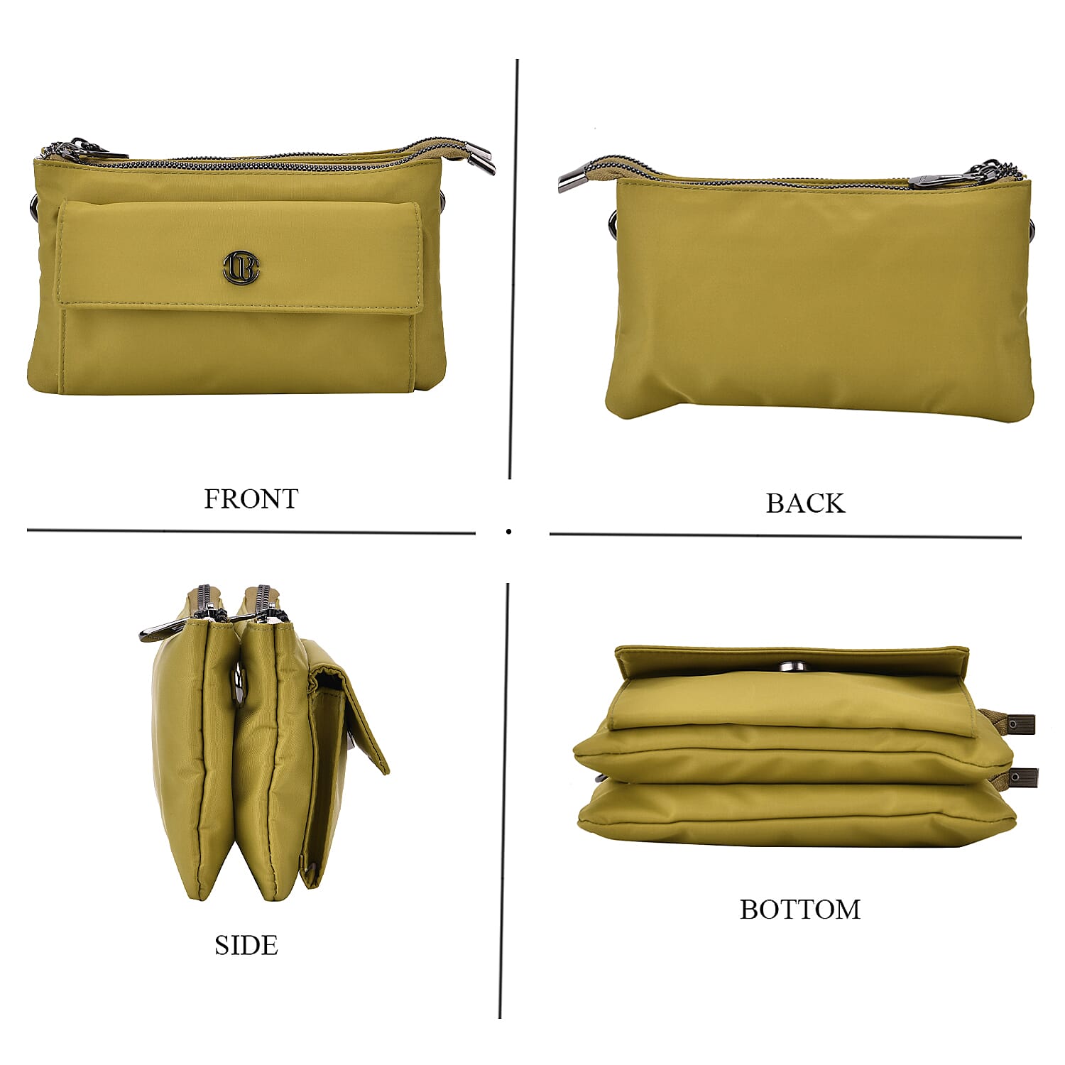 Versatile Water Proof Sling Crossbody Bag with Adjustable Strap - Olive 8036950 4