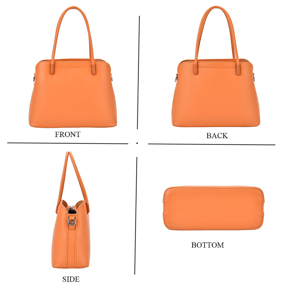 Leatherette Crossbody Bag with Detachable Strap V32638501 4