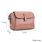 Sumptuous quality 100% Genuine Leather Crossbody Bag- Pink