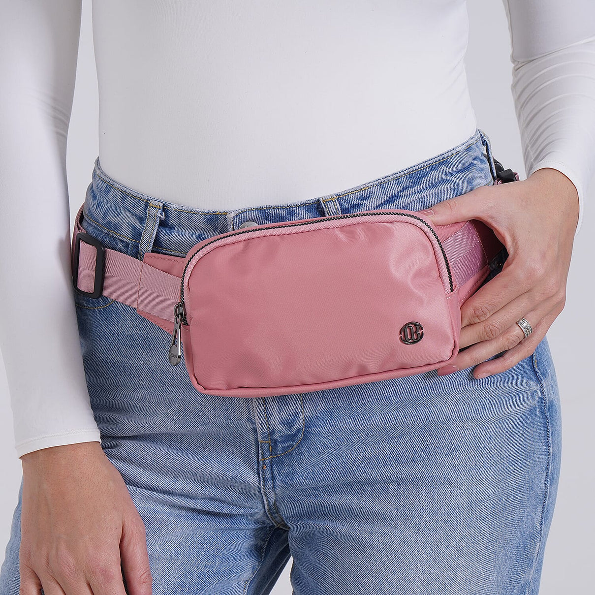 Versatile Waist Bag with Adjustable Strap - Pink 8036973 3