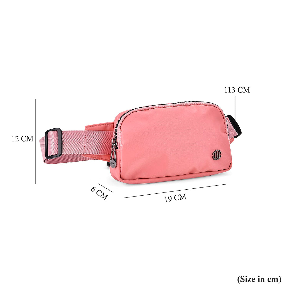 Versatile Waist Bag with Adjustable Strap - Pink 8036973 7
