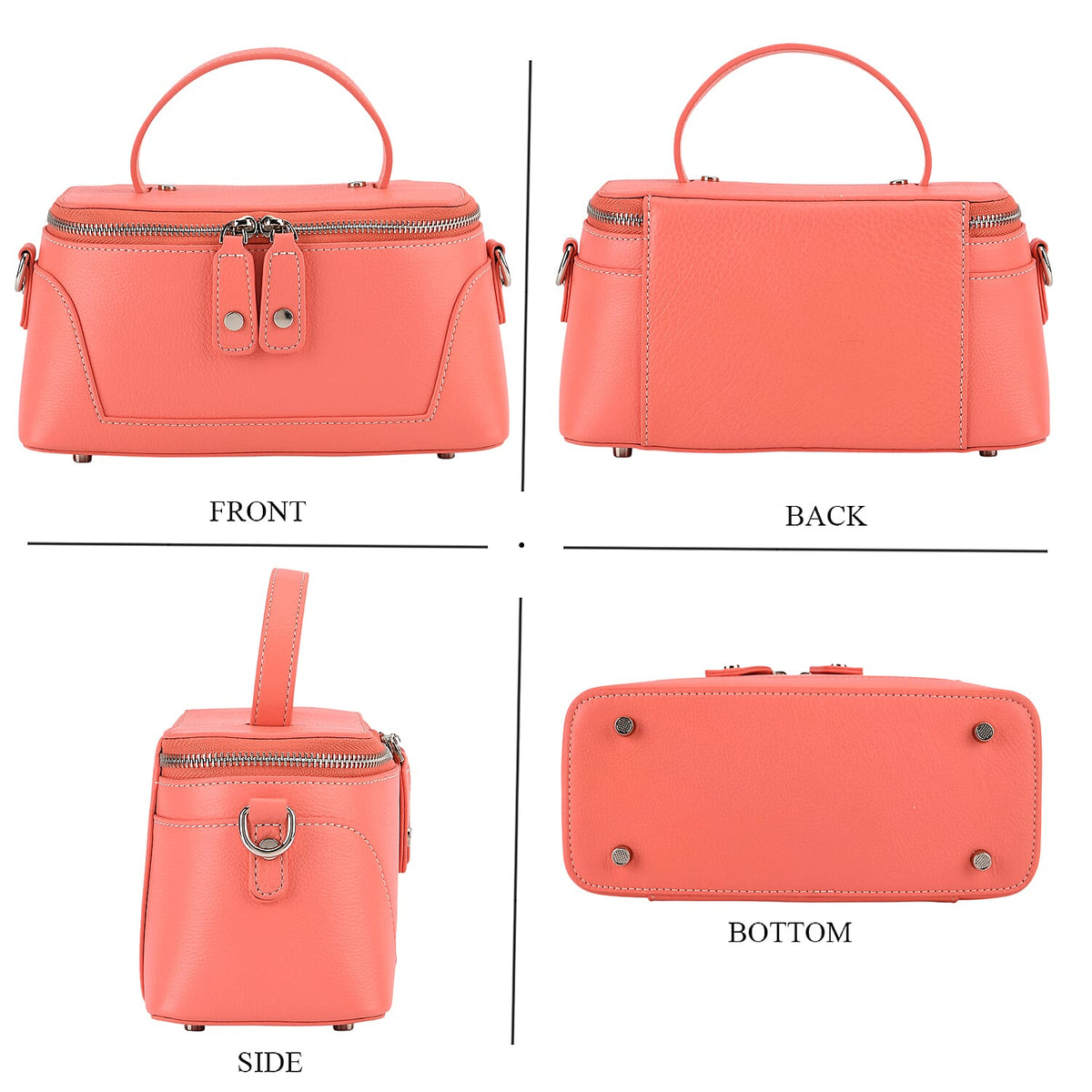 Milan Closeout- Full Grain 100% Genuine Leather Handbag 8377463 5