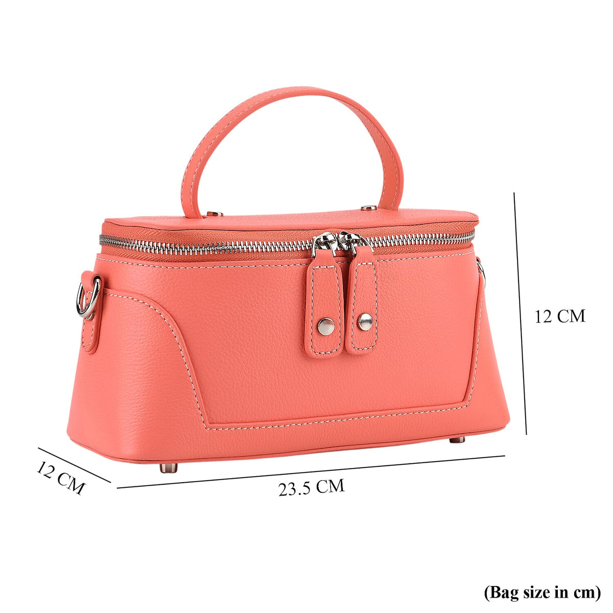 Milan Closeout- Full Grain 100% Genuine Leather Handbag 8377463 9