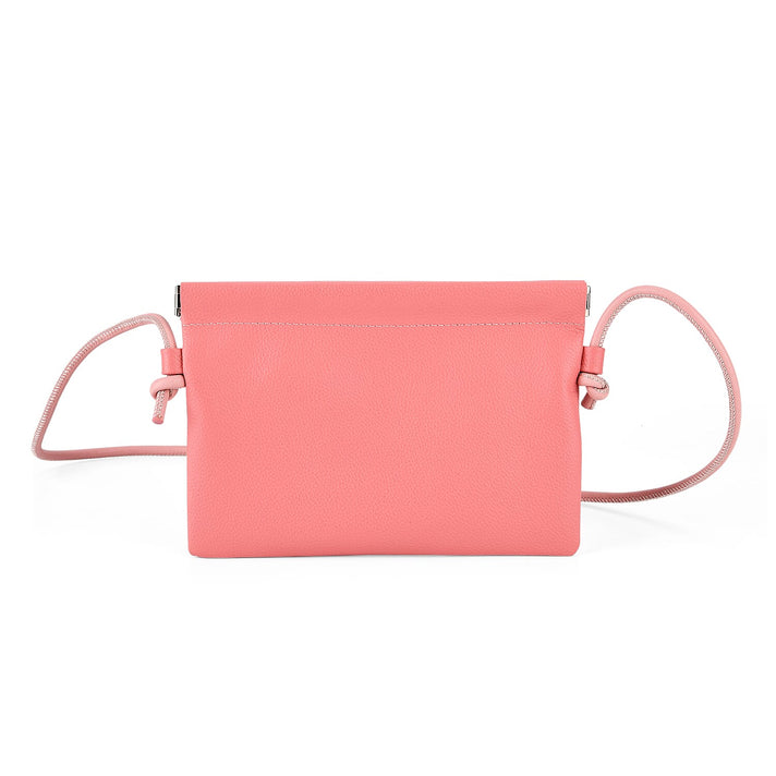 Genuine Leather Slim Crossbody Bag - Blue 8413805 1