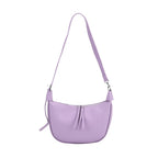 Casual Crescent Shoulder Bag - Purple