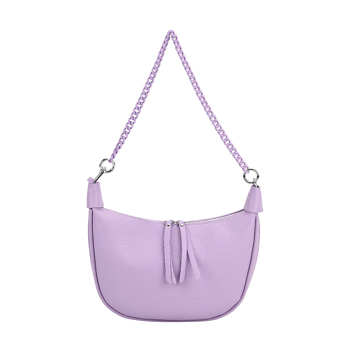 Casual Crescent Shoulder Bag - Purple V32513200 5