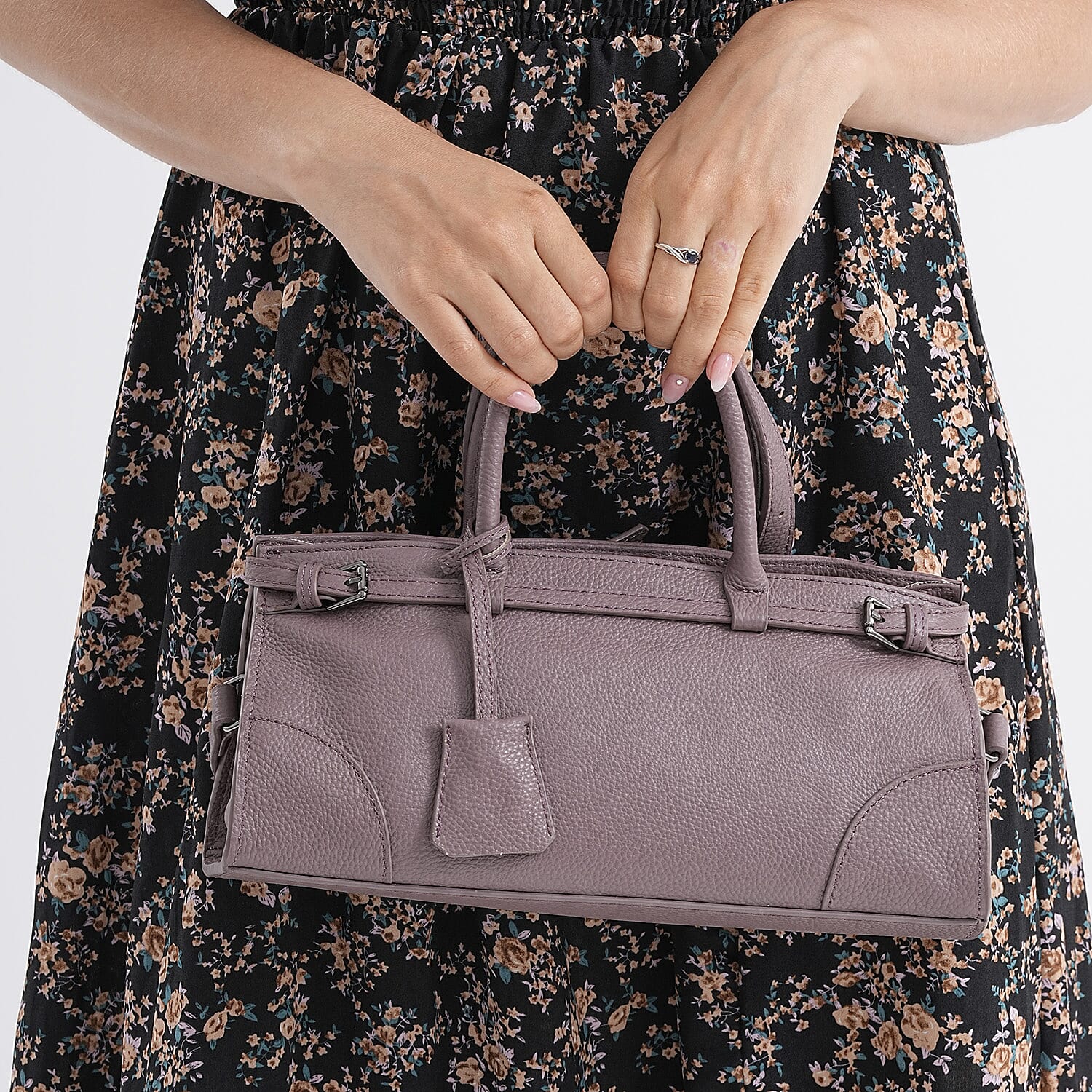 The Most Sumptuous Bag 100% Genuine Leather - Purple V32530657 4