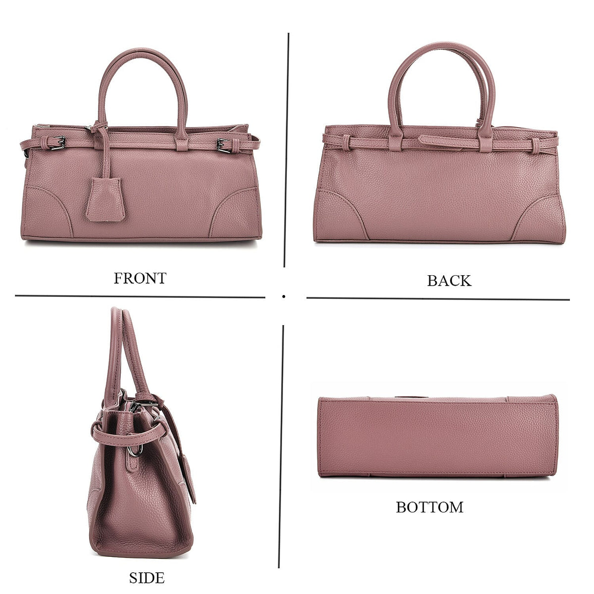The Most Sumptuous Bag 100% Genuine Leather - Purple V32530657 5