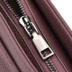 Designer Inspired - Genuine Leather Mini Handbag - Purple