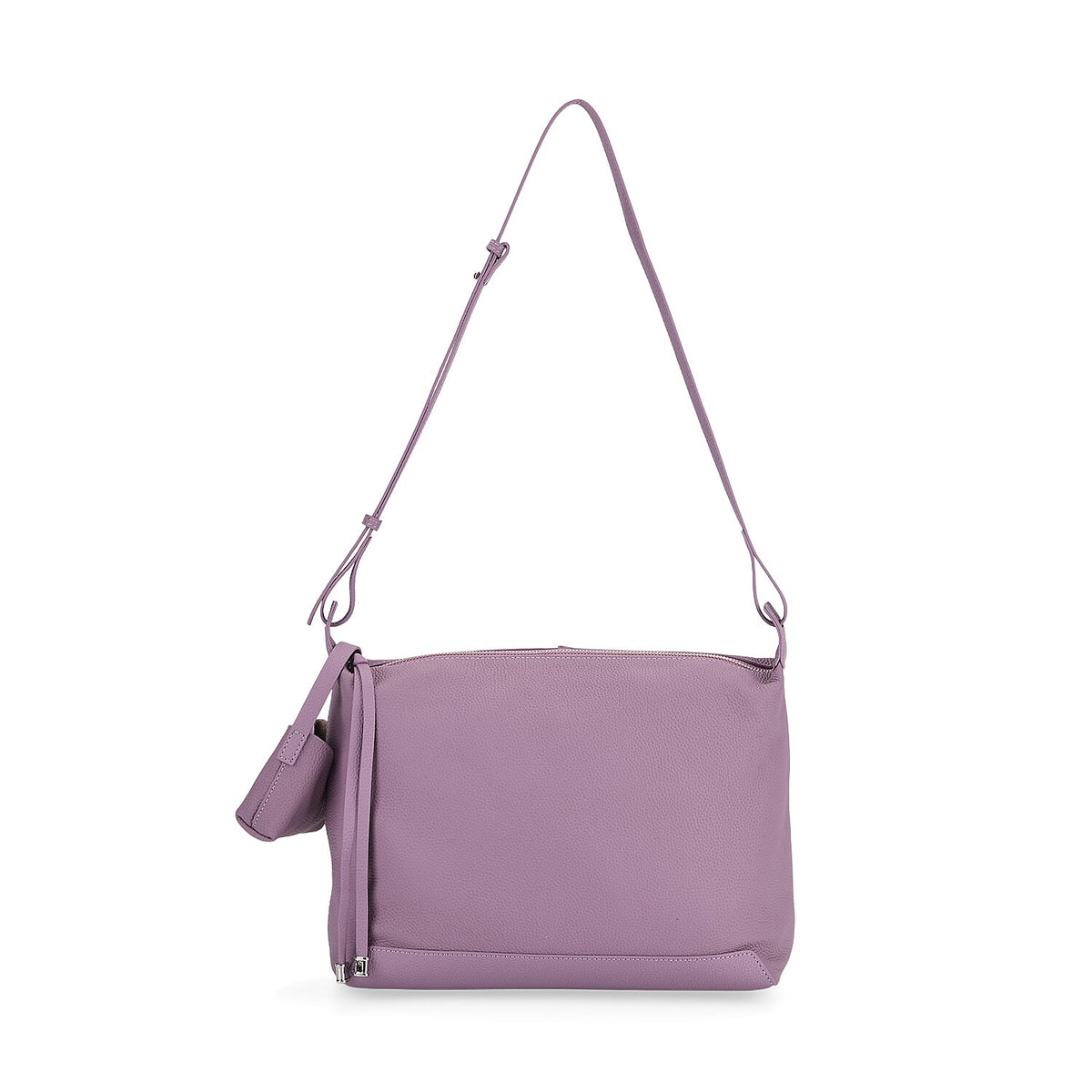 Genuine Leather Shoulder Bag with Detachable Mini Pouch 8160871 0