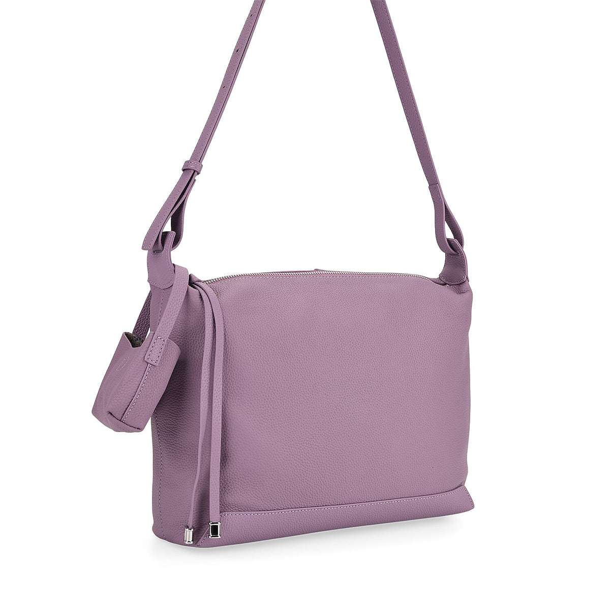 Genuine Leather Shoulder Bag with Detachable Mini Pouch 8160871 7