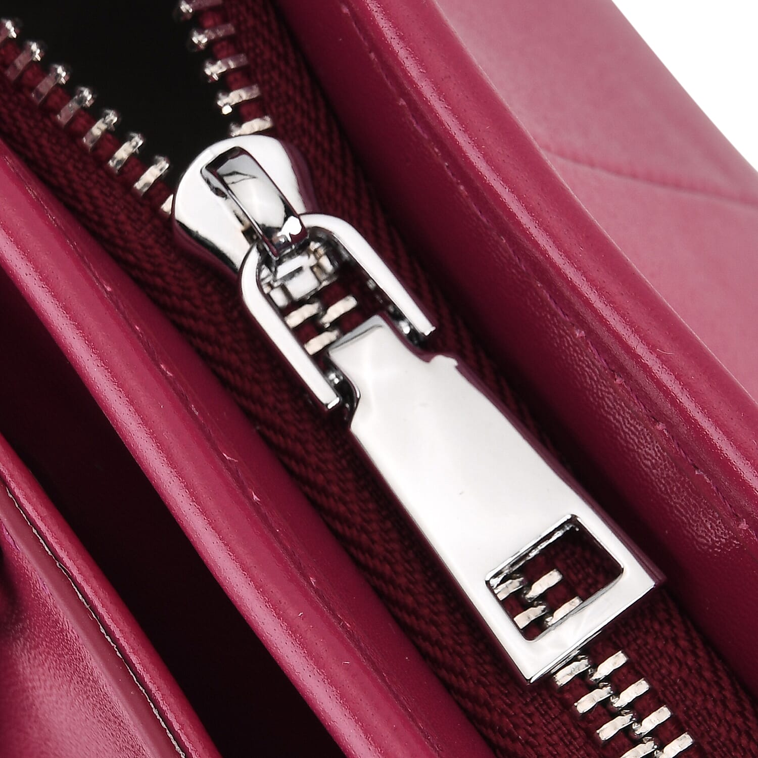 Limited Edition Designer Inspired - Premium Leather Shoulder Bag with Dual Interchangeable Straps - Fuchsia 8419391 8