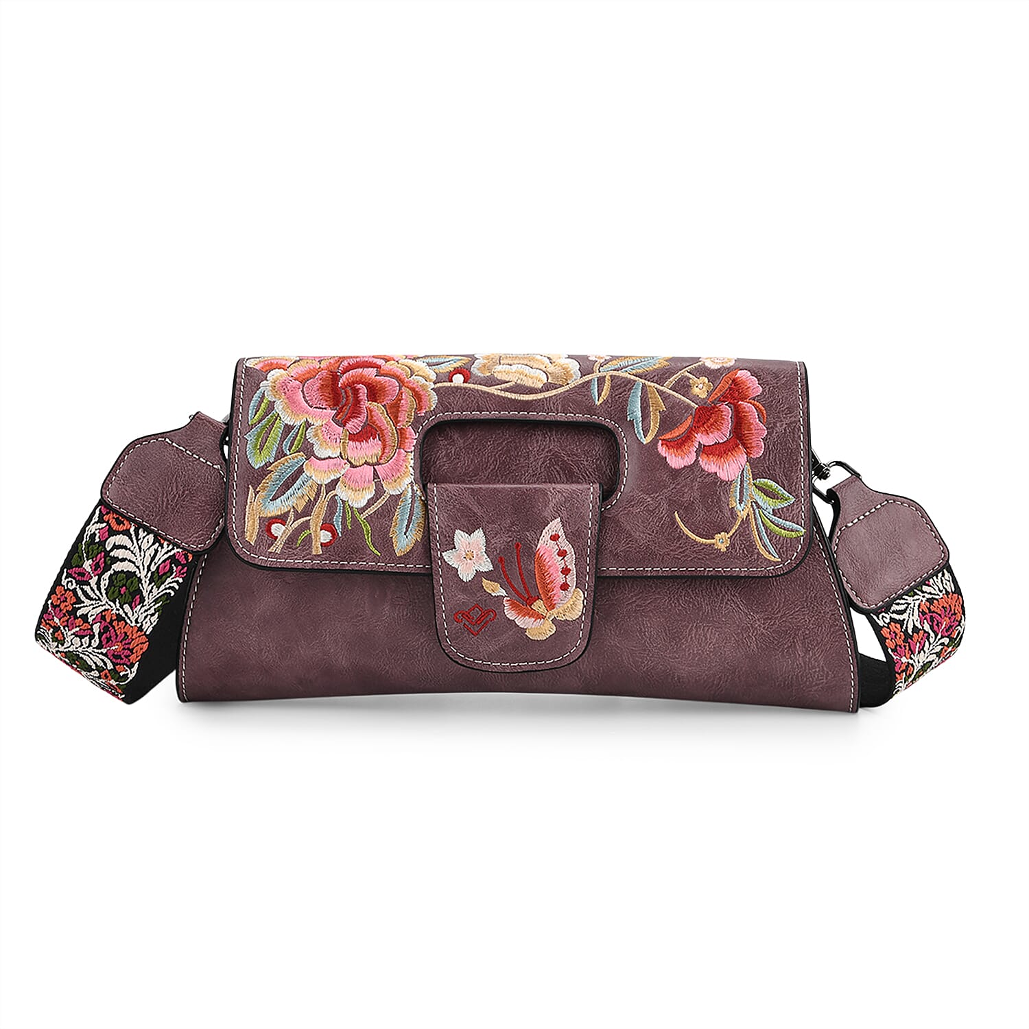 Floral Embroidered Crossbody Bag 8420425 0