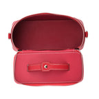 Milan Closeout- Full Grain 100% Genuine Leather Handbag -Red