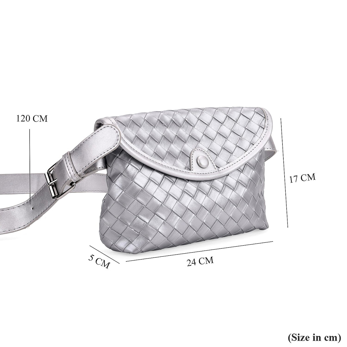 Textured Crossbody Handbag with Adjustable Strap 8044006 6