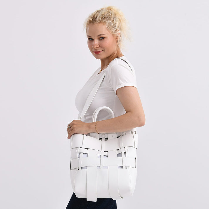 Crossbody Bag (Size - One Size) - White &amp; Gold V32644619 2
