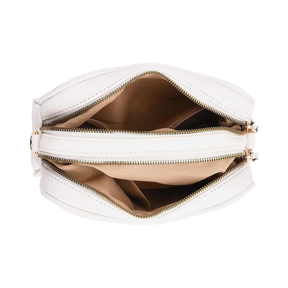 Stylish Quilted Crossbody Bag with Patterned Strap - White 8045347 5