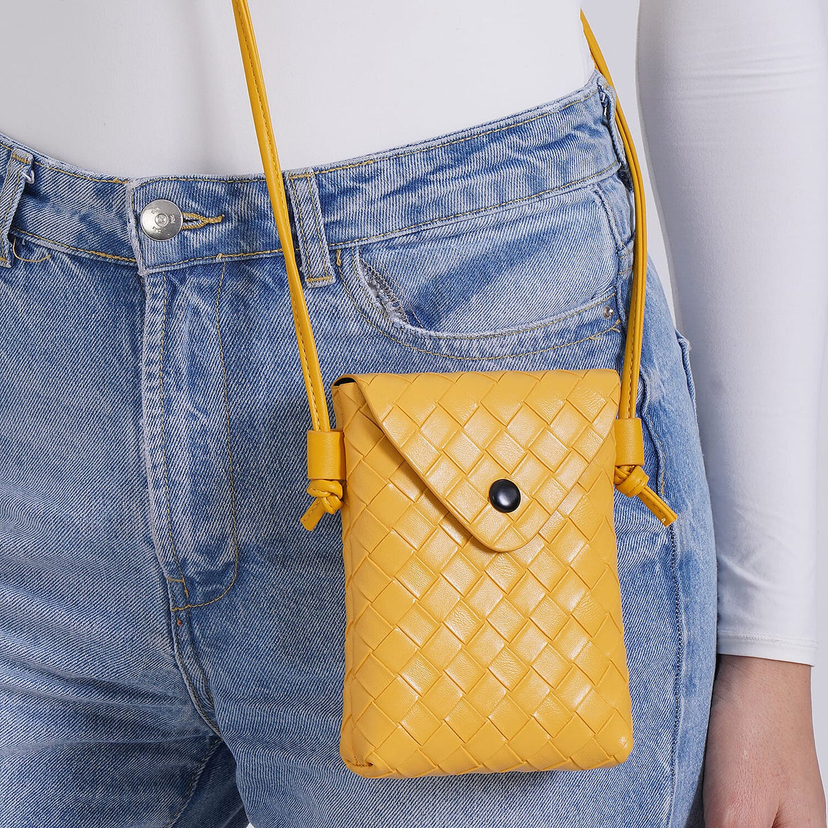 Woven Crossbody Bag - Yellow 8031902 7