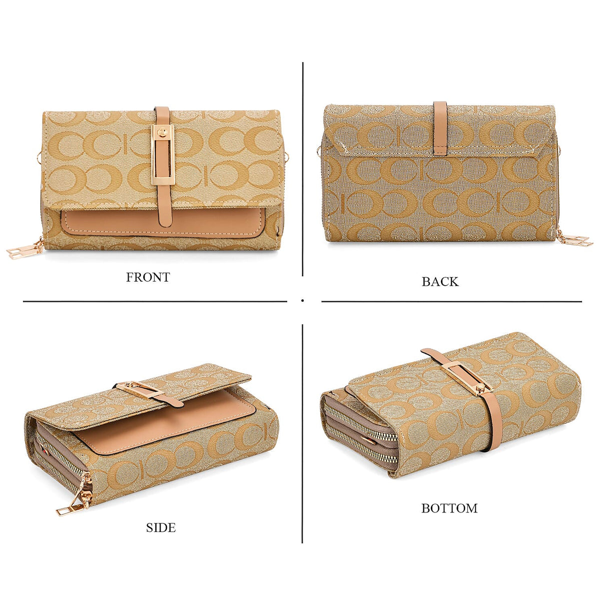 DESIGNER INSPIRED CLOSEOUT-  Pattern Clutch Handbag - Yellow 8046663 4