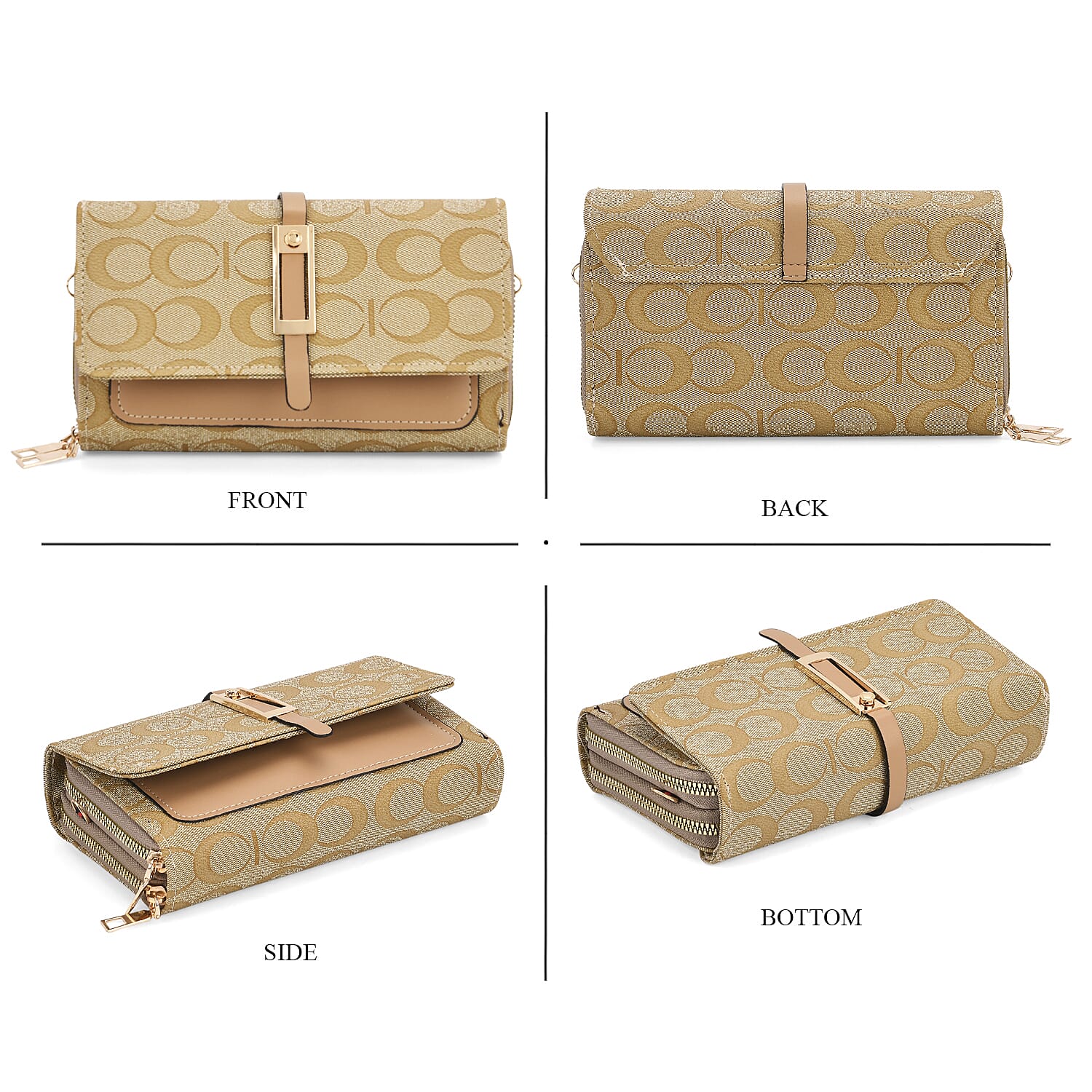 DESIGNER INSPIRED CLOSEOUT-  Pattern Clutch Handbag - Yellow 8046663 4