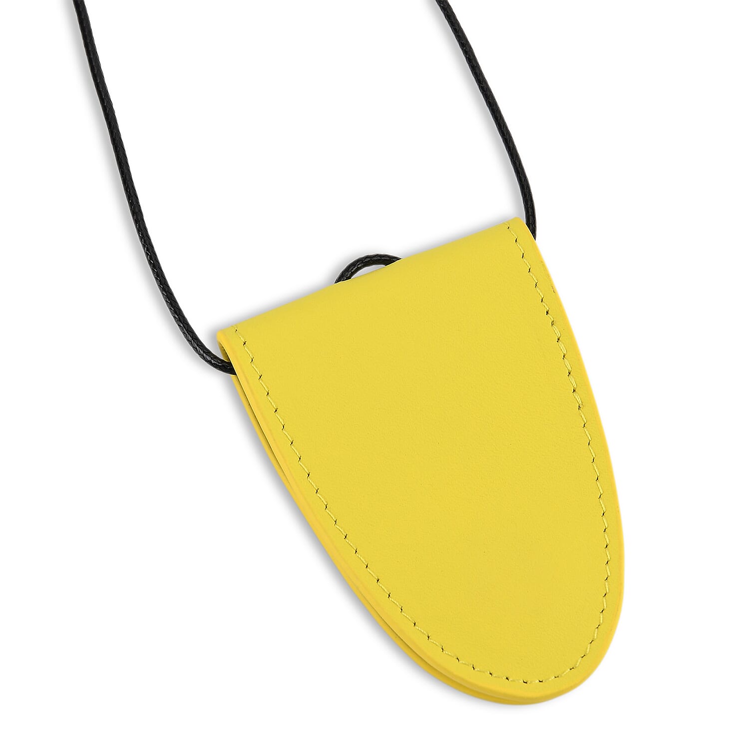 Genuine Leather Magnetic Sunglass Holder Strap - Yellow V32362804 5