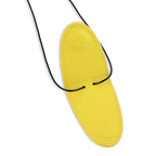 Genuine Leather Magnetic Sunglass Holder Strap - Yellow