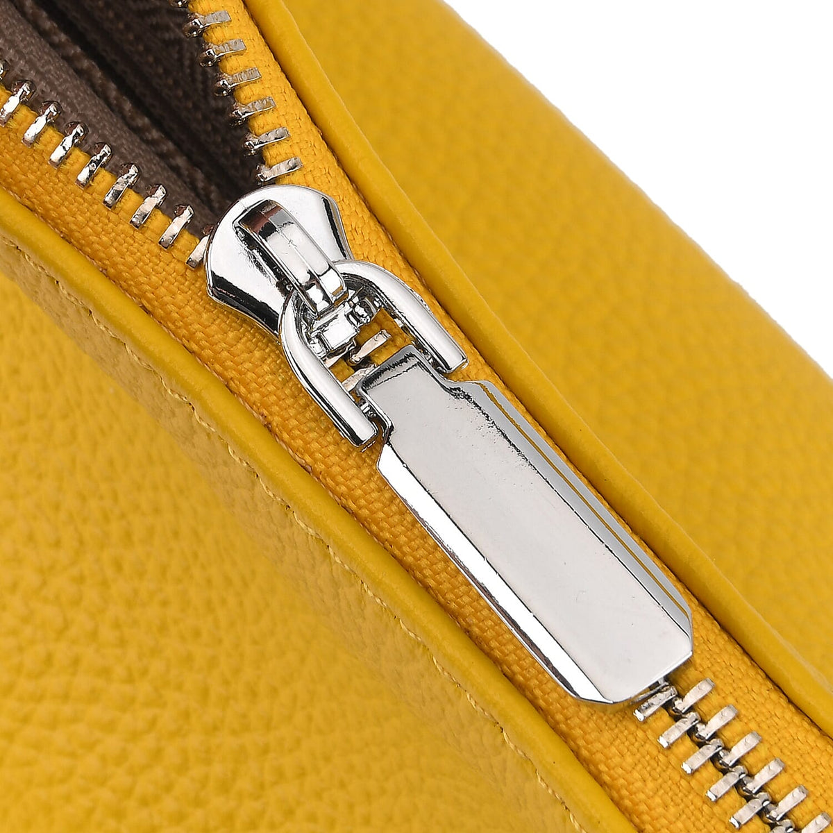 Designer Inspired Genuine Leather Mini Crossbody Bag Wth Top Handle (Size - One Size) - Yellow V32636457 7
