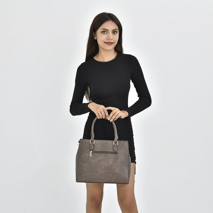 Crossbody Bag with Shoulder Strap - Grey 7164348 1