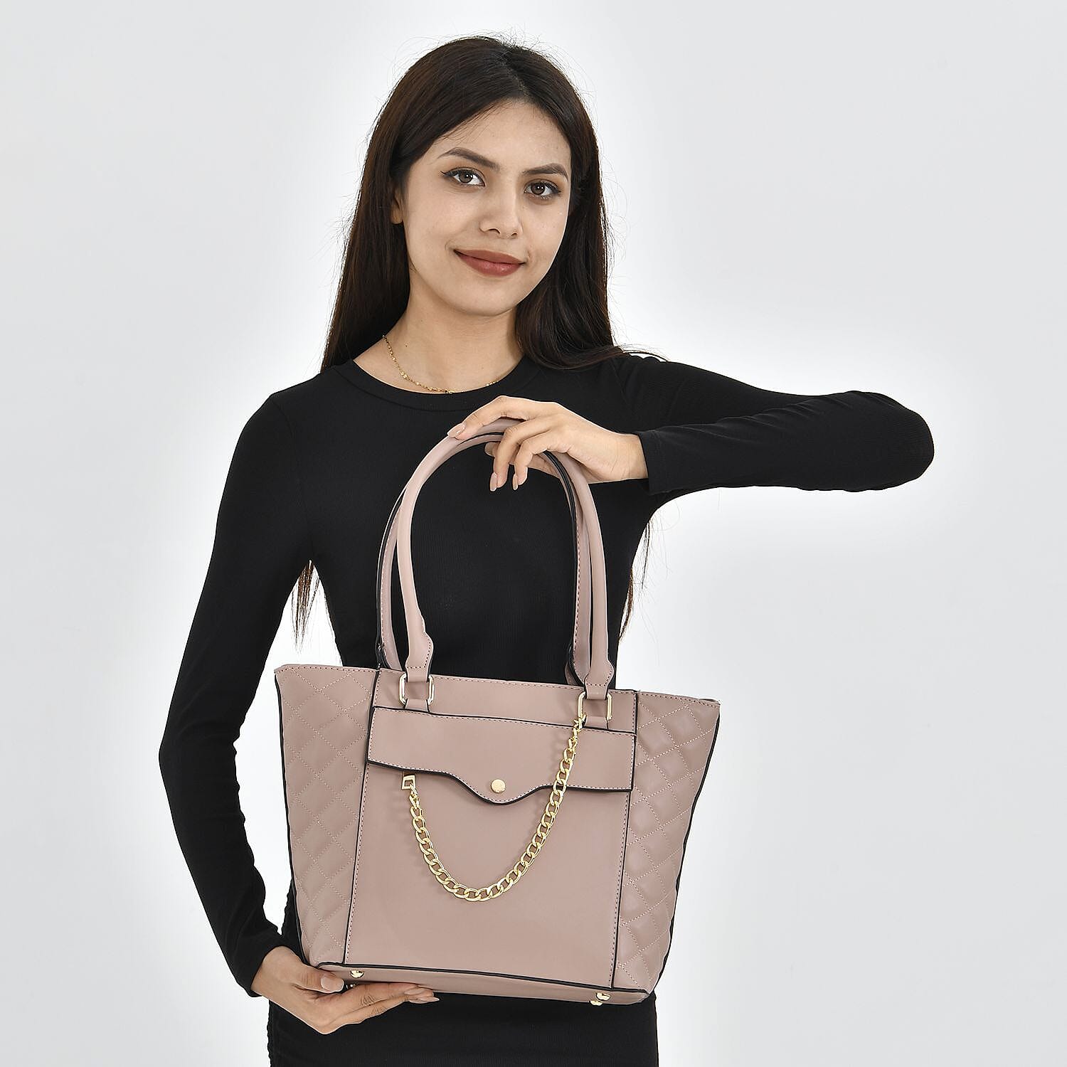 Crossbody Bag with Shoulder Strap - Pink 7208578 1