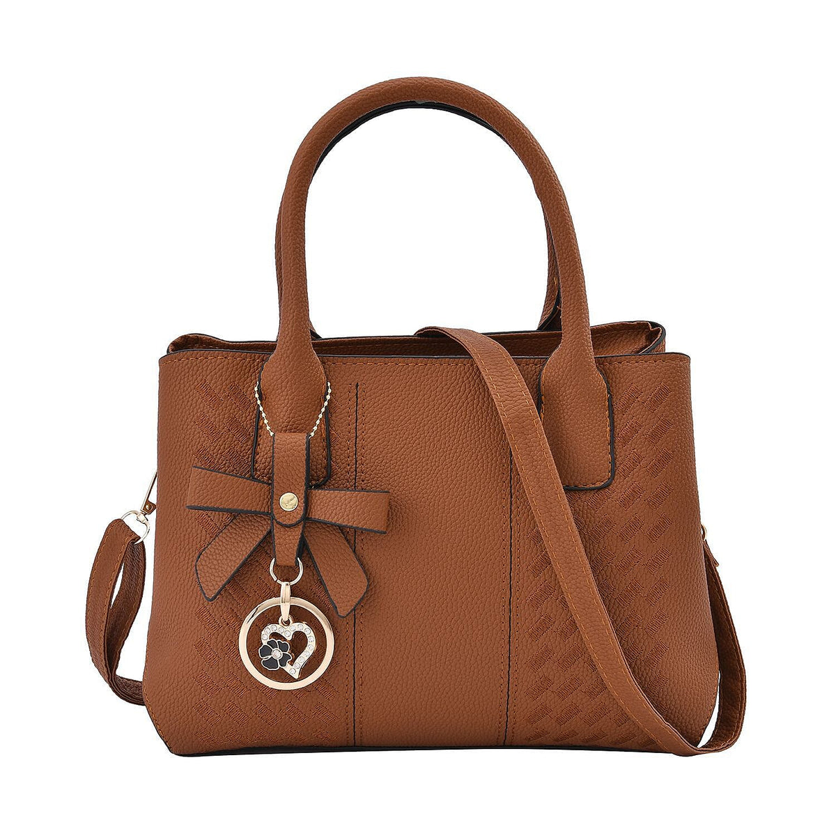 Crossbody Convertible Bag with Detachable Long Strap - Tan 7263763 0