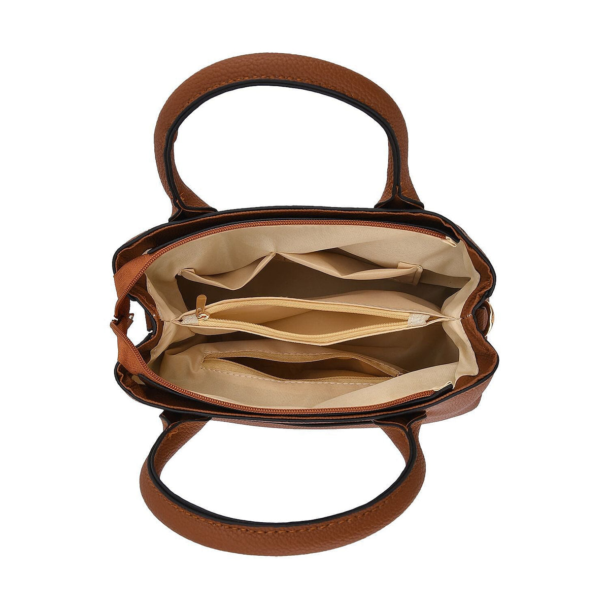 Crossbody Convertible Bag with Detachable Long Strap - Tan 7263763 6
