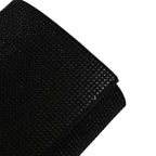 Crystal Clutch Bag with Exterior Pocket - Shoulder Strap - Black