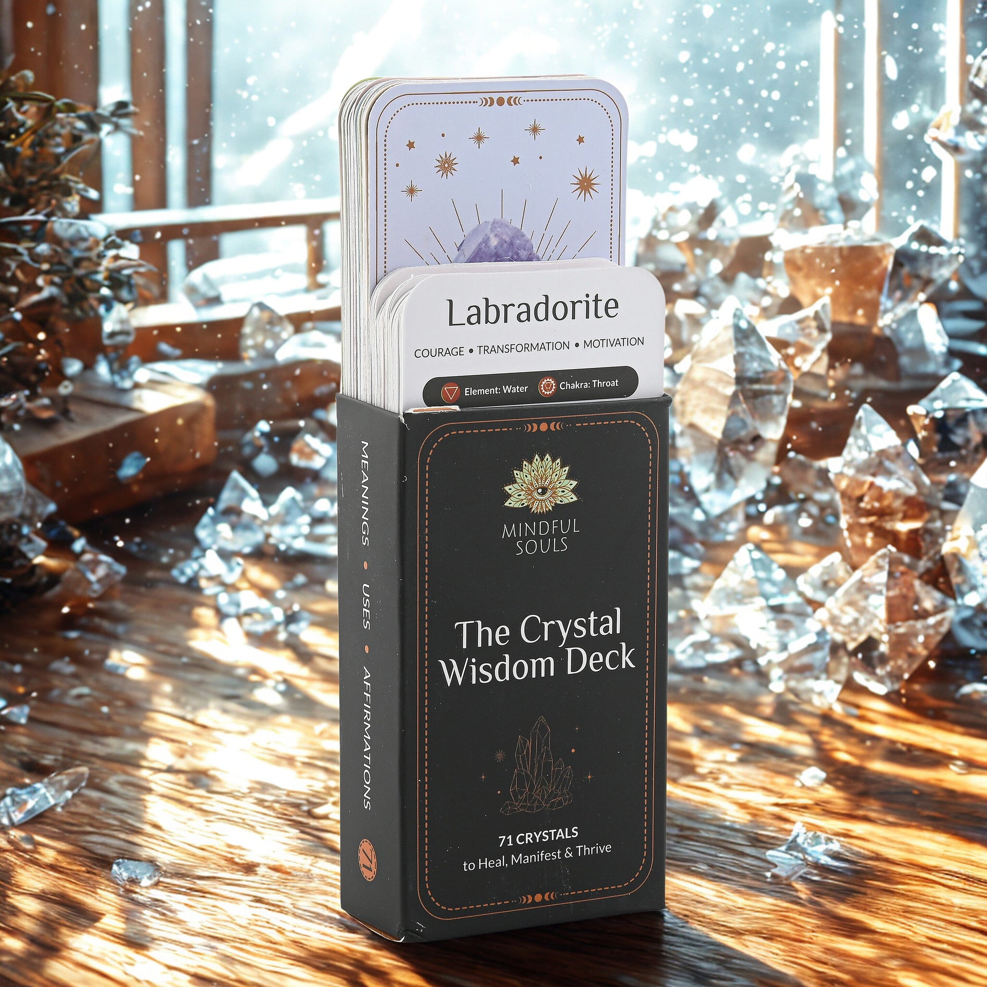 Crystal Deck Wisdom Paper Cards with in Paper Box - Multicolour 7745046 1