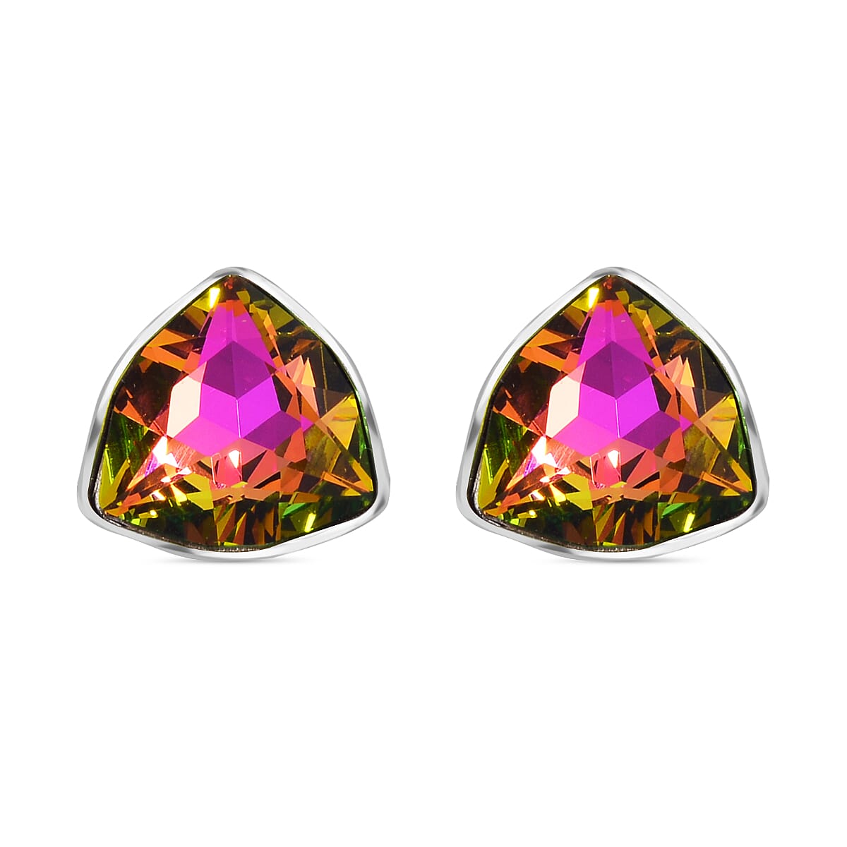 Austrian Crystal Triangle Stud Earrings 7713509 0