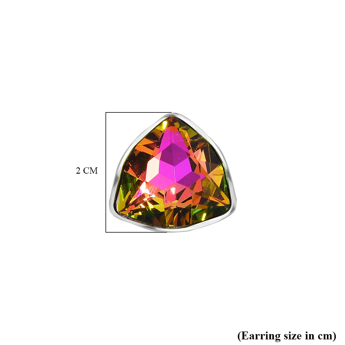 Austrian Crystal Triangle Stud Earrings 7713509 5